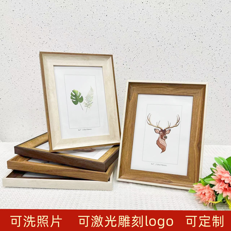American simple photo frame 6 inch 7 inch 8 inch calligraphy ornaments A4 table studio Wedding Photo Wall 8 open picture frame wholesale