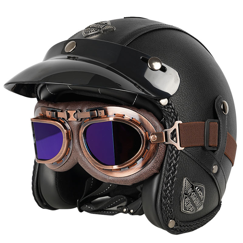 K7 블랙 가죽 구리 프레임 컬러 미러