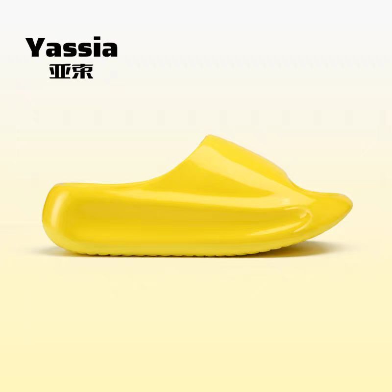 2024 新しいクラウドミラーファッショナブルな光沢のあるアウトドアスリッパカップル厚底高さ増加 EVA サンダルパーソナライズされたアウターウェア|undefined