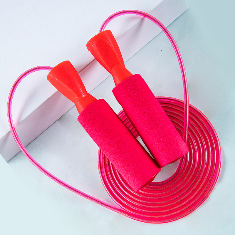 6565 examen de entrada de la escuela secundaria prueba física entrenamiento saltar cuerda estudiante deportes competencia prueba entrenamiento cuerda de alta velocidad con mango de manga de esponja