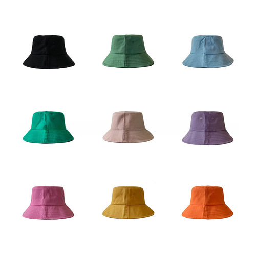Chic Basic Korean Four-Season Bucket Hat for Men and Women, Solid Color Fisherman Hat, Japanese Style Simple Casual Versatile Sun Hat