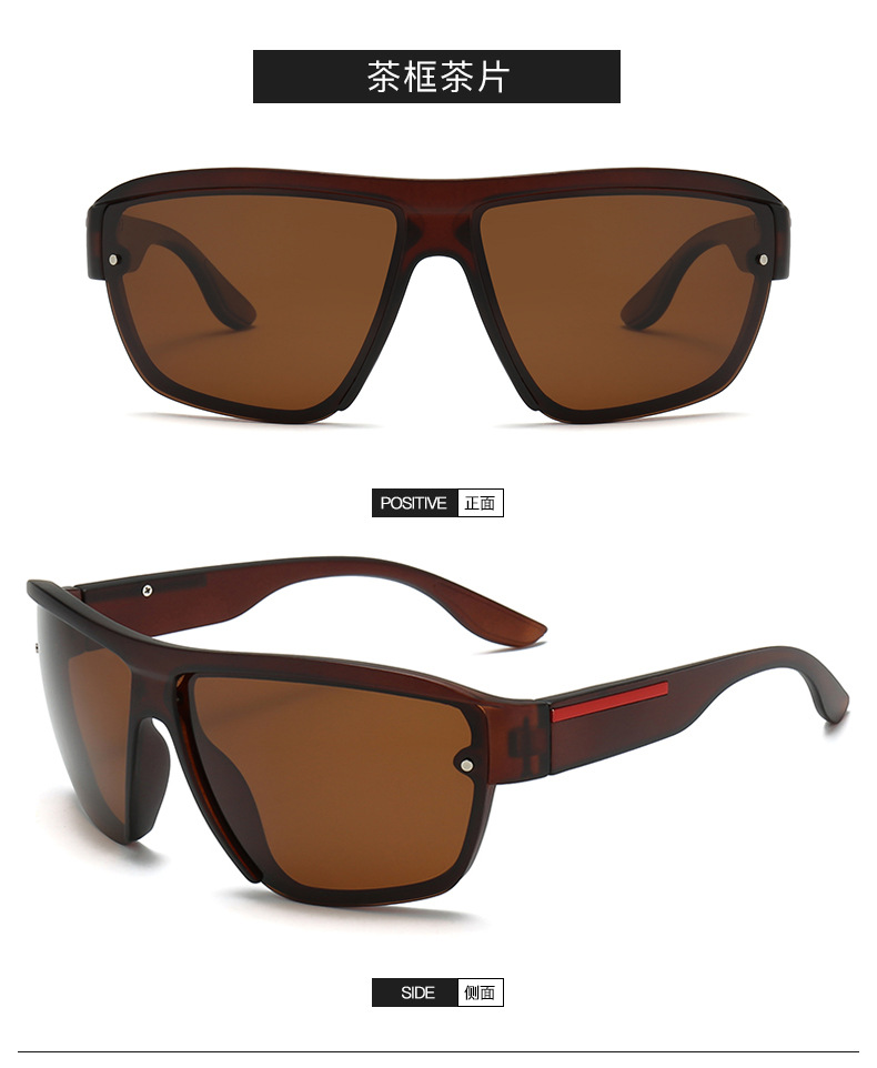 Neue beliebte polarisierte Sonnenbrillen für Grenzhandel, universell für Herren und Damen, großer Rahmen, modisches Design, Outdoor-Sport- und Radsportbrille