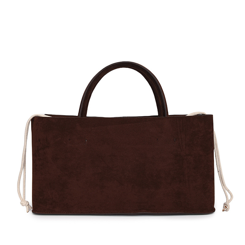 한국 틈새 레트로 프로스트 PU 토트 백 여성 가방 간단한 핸드백 통근 대용량 대외 무역 가방