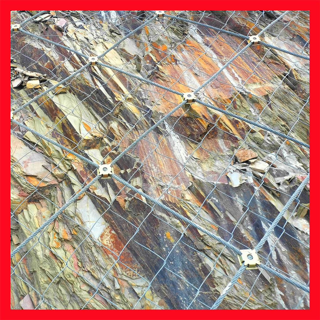 主动被动环形边坡防护网SNS柔性钢丝绳山体滑坡防落石护坡钛克网