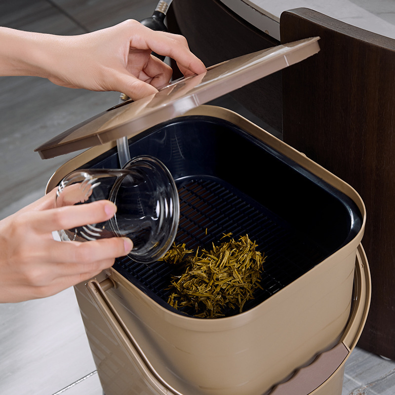 茶桶、茶漉し、茶渣入れ、排水桶、茶水桶、功夫茶道具、茶葉入れ、濾過、乾湿分離|undefined