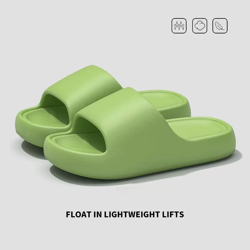 Липкие шлепанцы для женщин летом 2025 года, новые мужские домашние/non-slip, толстая мягкая подошва, на улице