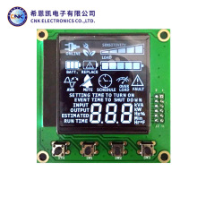 LCD段码屏VA黑白单色显示屏 UPS专用液晶屏高对比度显示器
