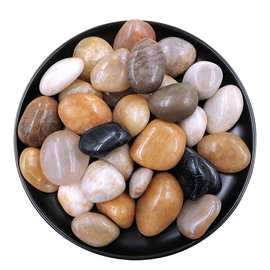 天然五彩鹅卵石园林造景雨花石公园庭院装饰光面批发观赏石