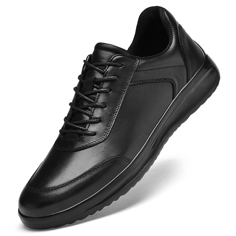 2026 High-End Men's Casual Leather Shoes, First-Layer Cowhide, Comfortable Lace-Up, Trendy, Lightweight Business Office Leather Shoes for Men