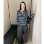 新款v领套头宽松针织衫
