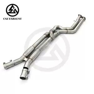 BMW F97 F98 X3M X4M S58 3.0T üçün rezonatorlu Z tipli orta boru