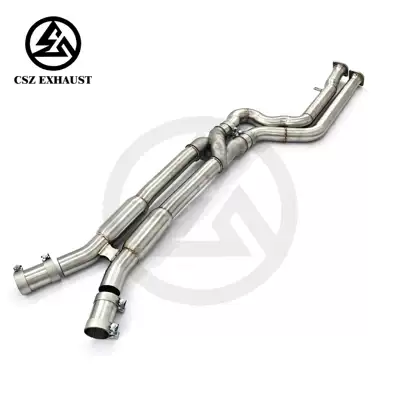Suitable for BMW F97 F98 X3M X4M S58 3.0T with resonator, equal-length Z-type design mid-pipe