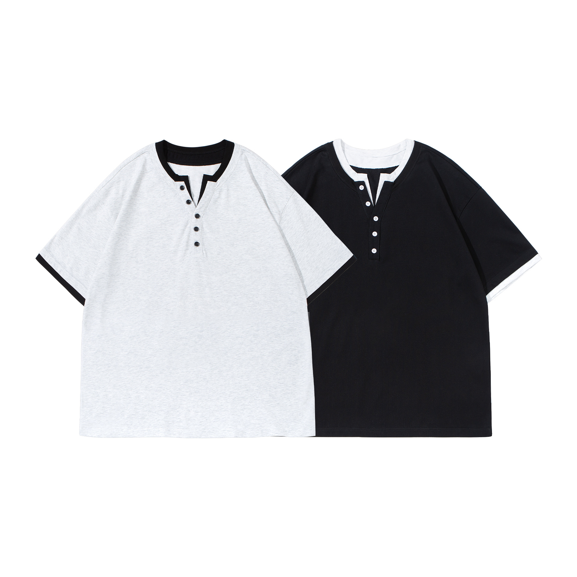 2025新款男士短袖T恤夏季休闲圆领青年简约潮流休闲上衣t1207