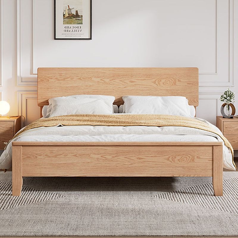 Cama de madera sólida de cera blanca de Fanyi 1.8m cama doble cama principal 1.2m 1.35m 1.5m simple cama de almacenamiento