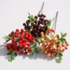 Single branch heart-shaped fruit foam berry home soft decoration design 90 foreign trade artificial flowers artificial flowers artificial flowers wholesale