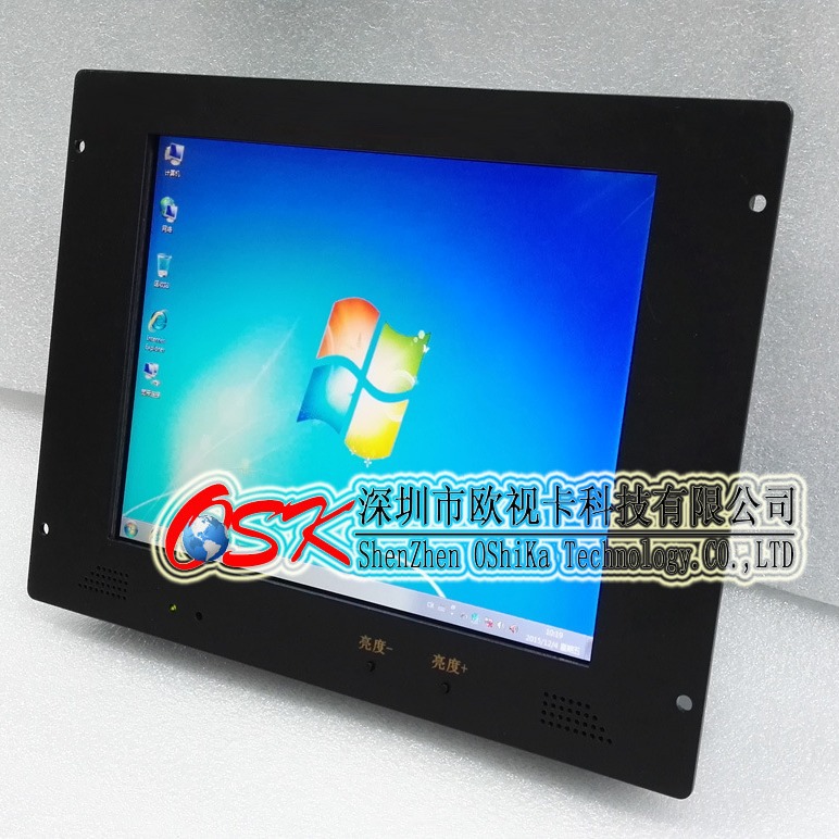 欧视卡12.1寸车载触摸电脑一体机 火车显示器高清高铁触控电脑