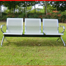 三人位排椅机场不锈钢长椅子医院等候诊椅公共联排休息座椅输Tω