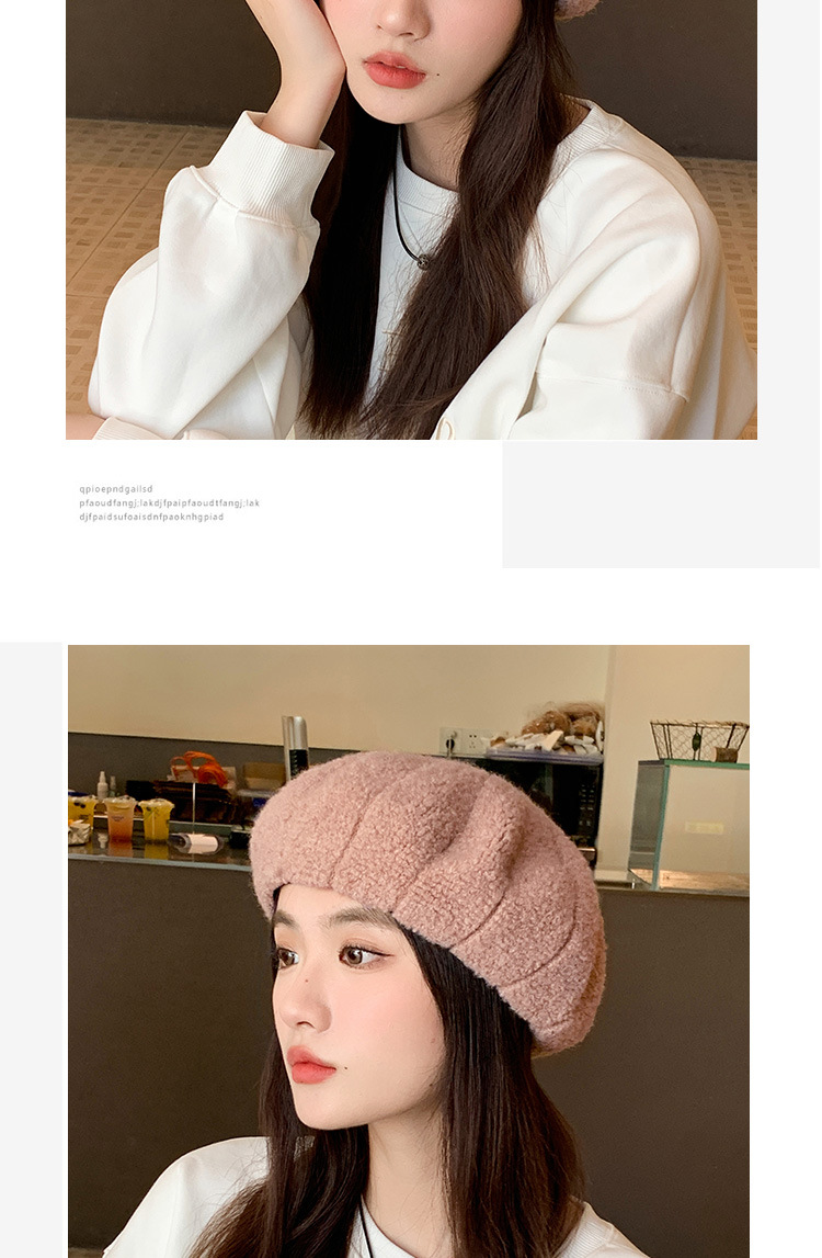 Women's Basic Solid Color Eaveless Beret Hat display picture 4