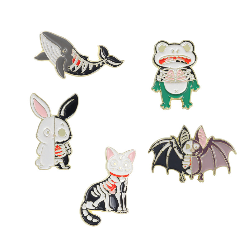 Style De Bande Dessinée Animal Alliage Placage Métal Broches display picture 9