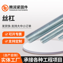 厂家现货高强度镀锌3米丝杠牙条全螺纹全牙螺杆三米集成吊顶丝杆