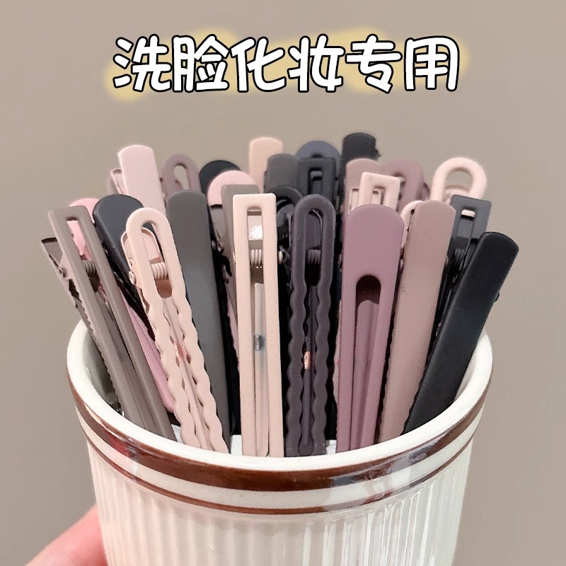 无痕化妆鸭嘴夹前额侧边刘海发夹女春夏2025新款碎发一字发卡头饰