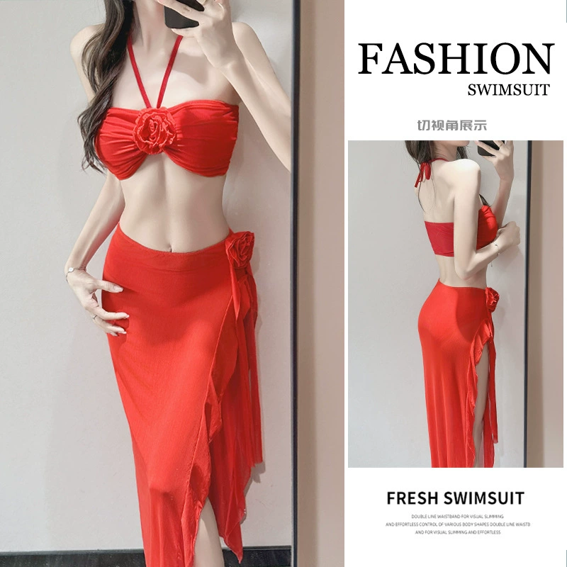 Купальник для женщин 2025 новый высококлассный стиль интернет-знаменитостей, сексуальный утягивающий бикини для лета, с эффектом пуш-ап для больших грудей, для отпуска