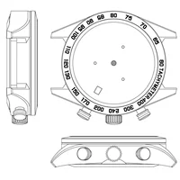 Корпус из нержавеющей стали SUS316L. Дизайн, обработка, настройка, механическое движение, кварцевый механизм