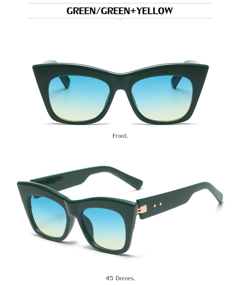 Women's Fashion Geometric Cat Glasses Sunglasses display picture 2