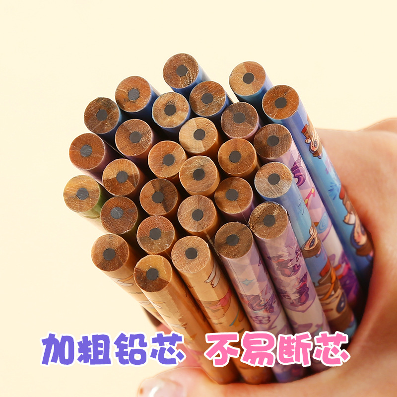 Caja de lápiz Capibara 10 estudiantes HB conjunto de jardín de infantes graffiti lápiz de madera con borradores