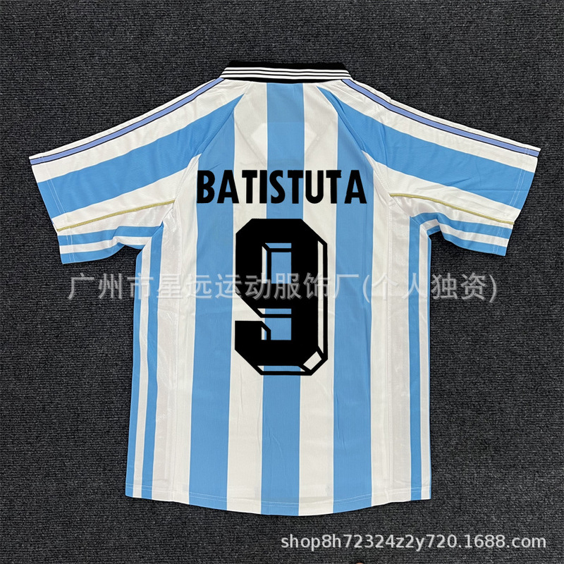 批发retro2006巴西英格兰贝克汉姆阿根廷复古球衣世界杯足球服T恤|undefined