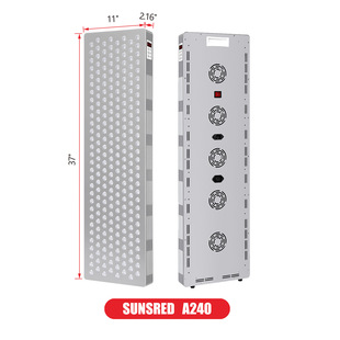 Cross-border new product 5 wavelength aluminum alloy ultra-light high irradiance low radiation red light physiotherapy beauty lamp physiotherapy lamp