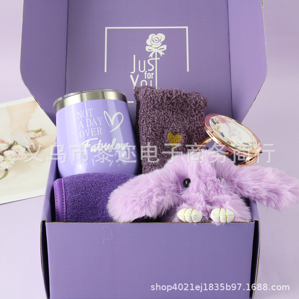 Amazon Hot Sale Gift Set Set Lavender Purple Gift Set para regalos de cajas de regalos de mujeres