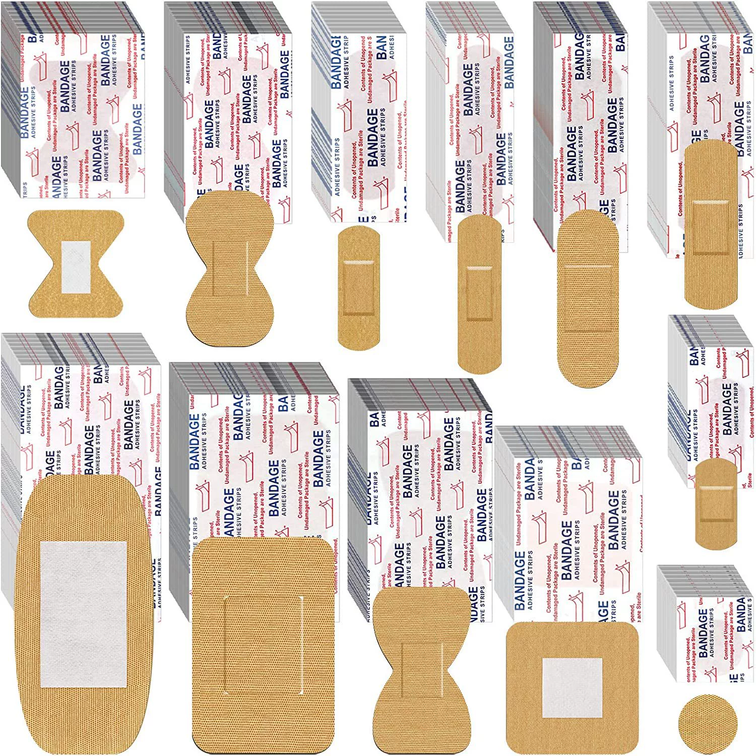 Индивидуальные различные спецификации дышащей эластичных тканевых пластырем в форме бабочки в форме H-образного кончика пальца