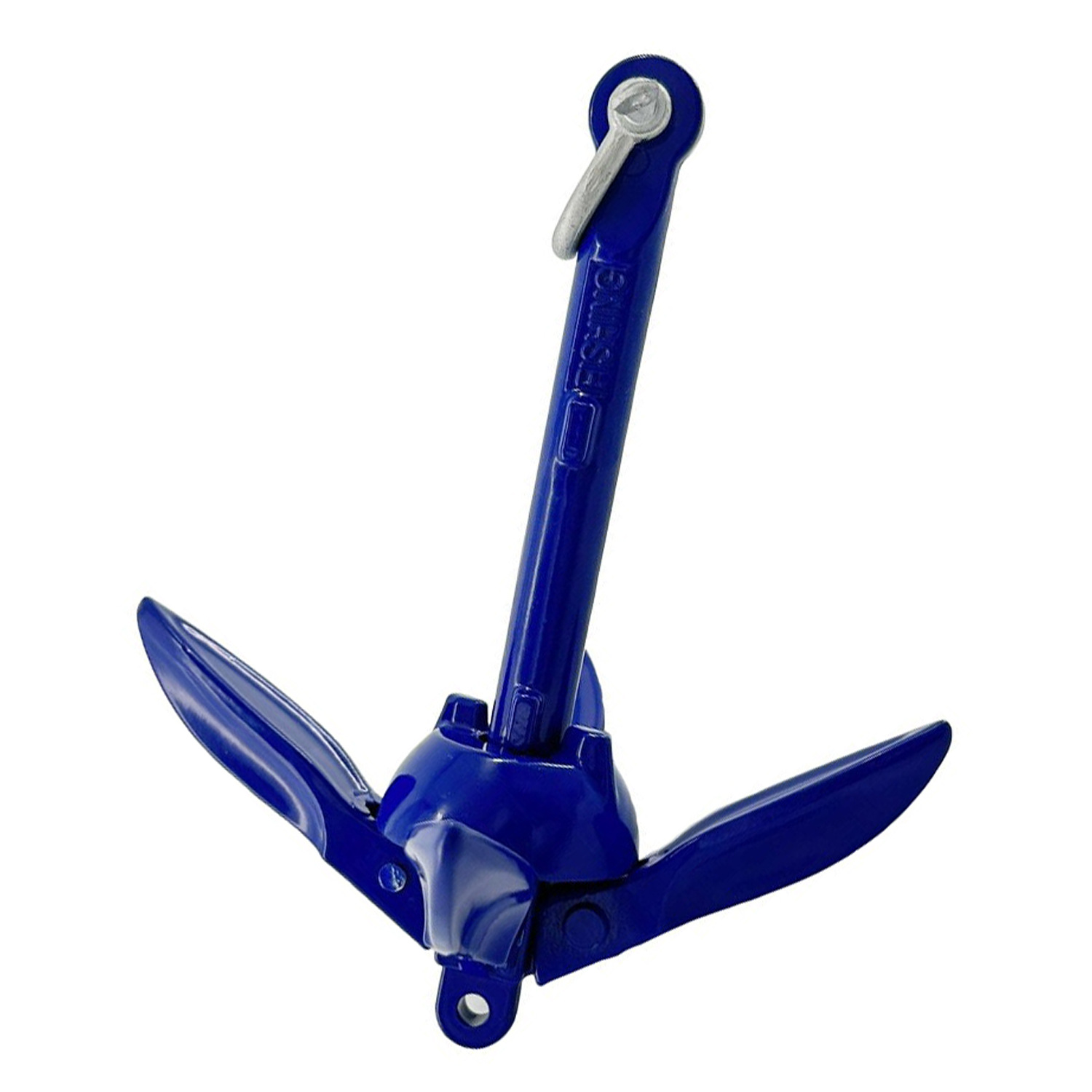 艾硕/ISURE  蓝色铝制折叠锚伞形锚船锚 船用五金配件 游艇五金锚