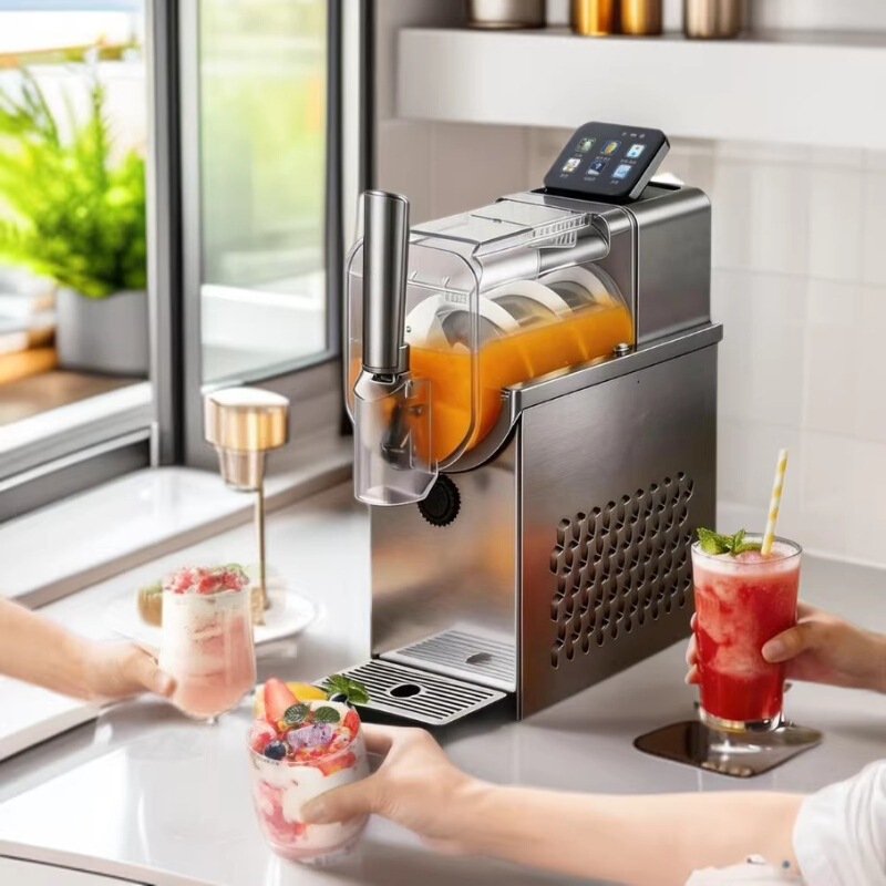 Snow Melting Machine, Small Commercial Cold Drink Machine, Household Ice Cream Machine, Milkshake Ice Maker, Fully Automatic Smoothie Machine, Slush Machine