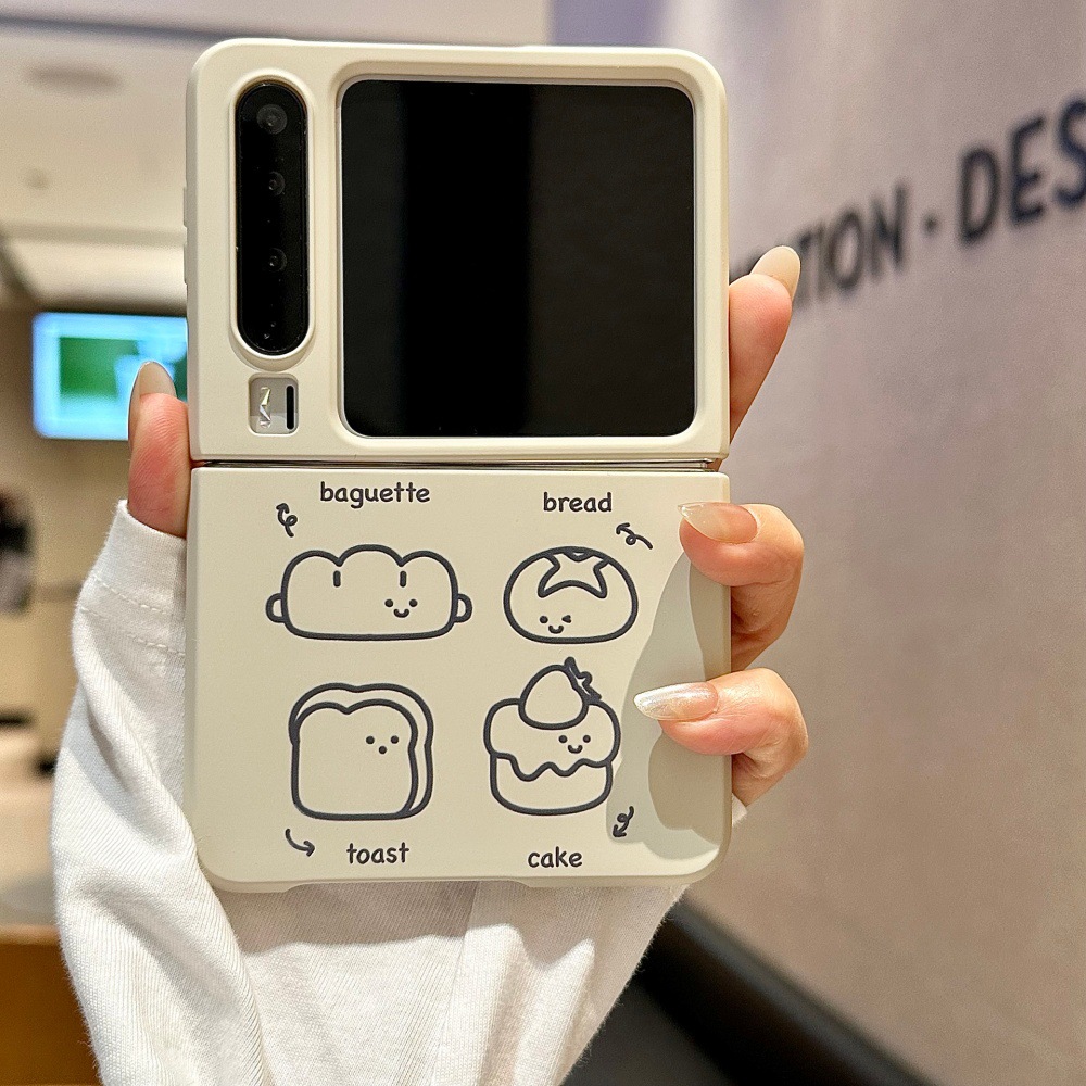 Line Art Toast Bread Phone Case For Huawei P60 Foldable Pocket2_voghion.com