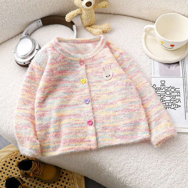 Knitted fuchsia sweater