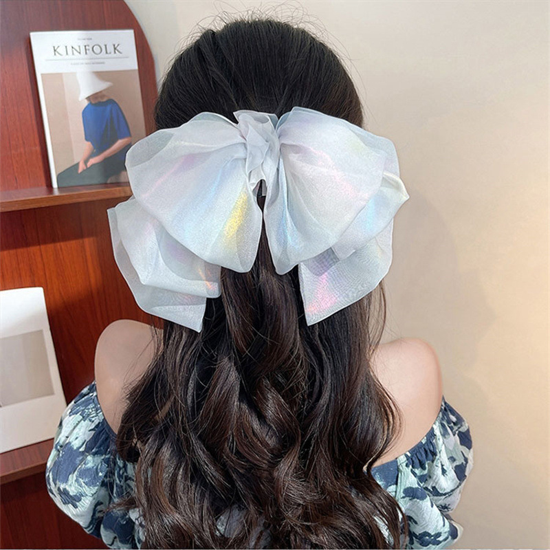 Fashion Bow Knot Cloth Hair Clip 1 Piece display picture 2