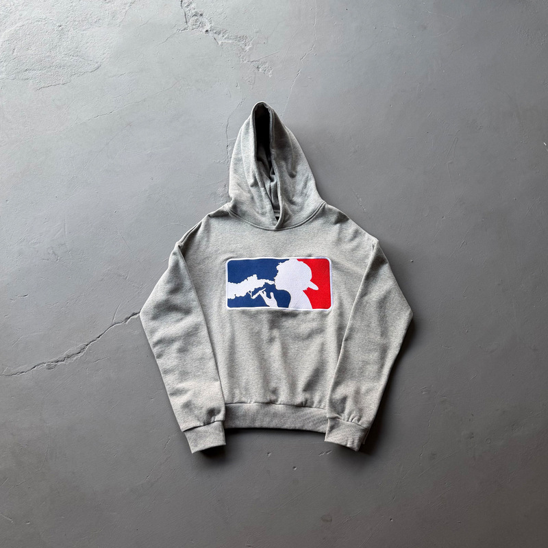 drolandmiller gothic-style quirky street hip-hop hoodie with a smoking boy design, trendy outerwear