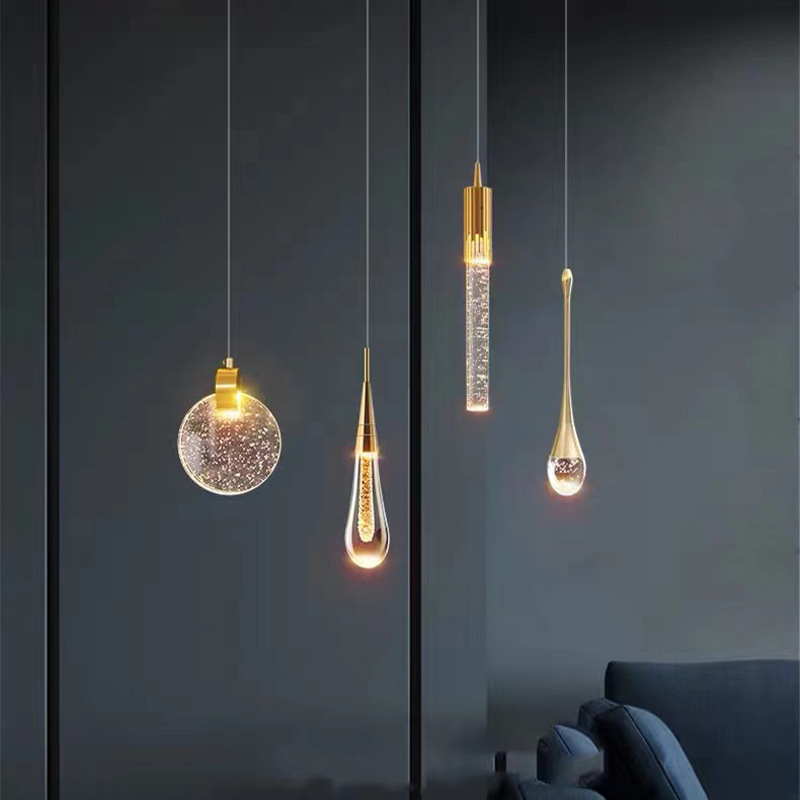 Bedroom Bedside Chandelier Nordic Light Luxury Lamp Crystal Chandelier Net Creative Living Room Background Wall Decoration Water Drop Bedroom Bedside Chandelier Nordic Light Luxury Lamp Crystal Chandelier Net Creative Living Room Background Wall Decoration Water Drop