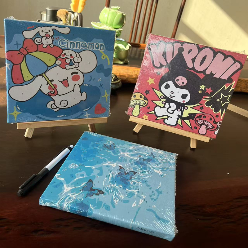 20*20デジタル油絵diy子供アニメ風景アクリル手作り塗り絵文房具店夜市出店卸売り|undefined