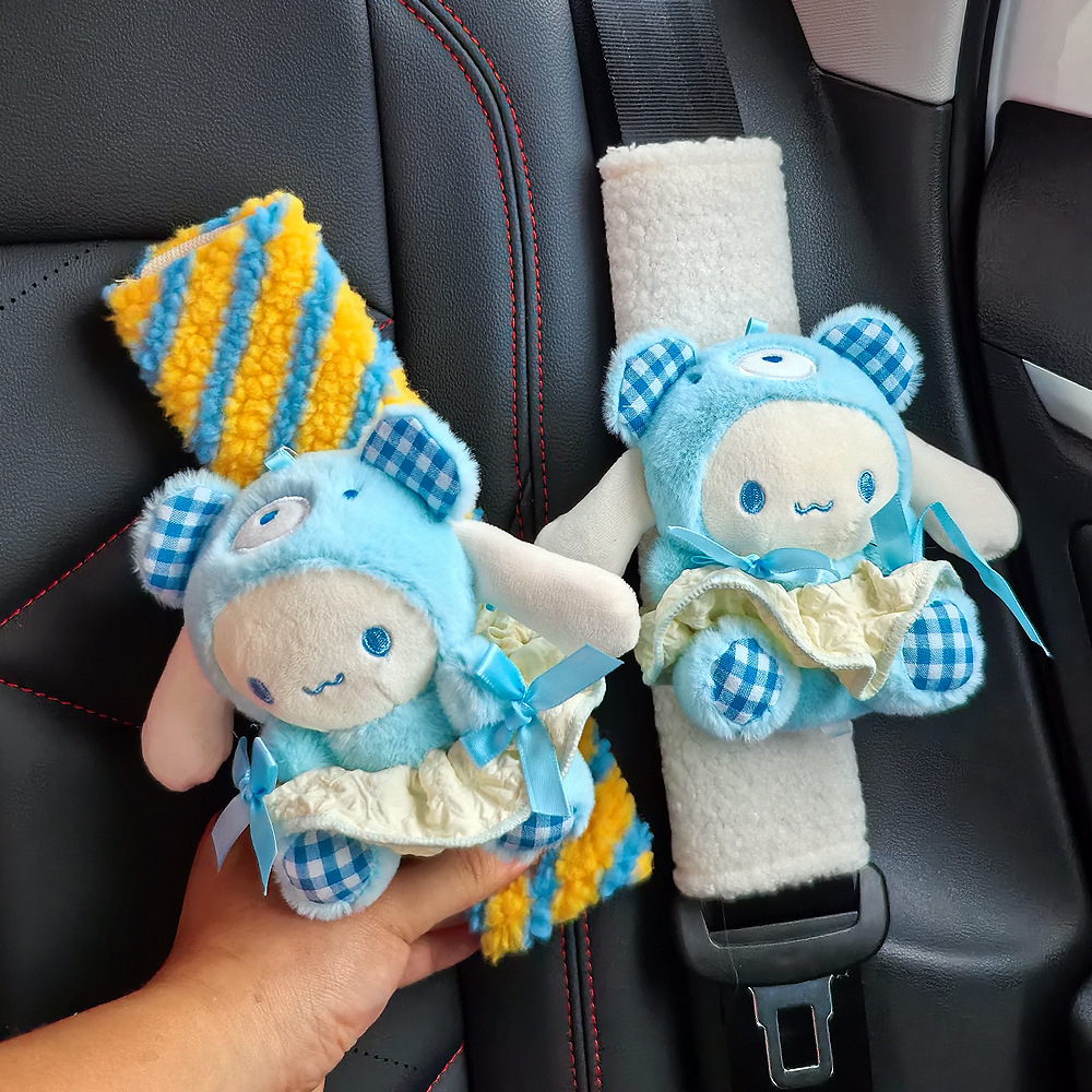Funda Protectora para Cinturón de Seguridad de Auto de Peluche Decorativo