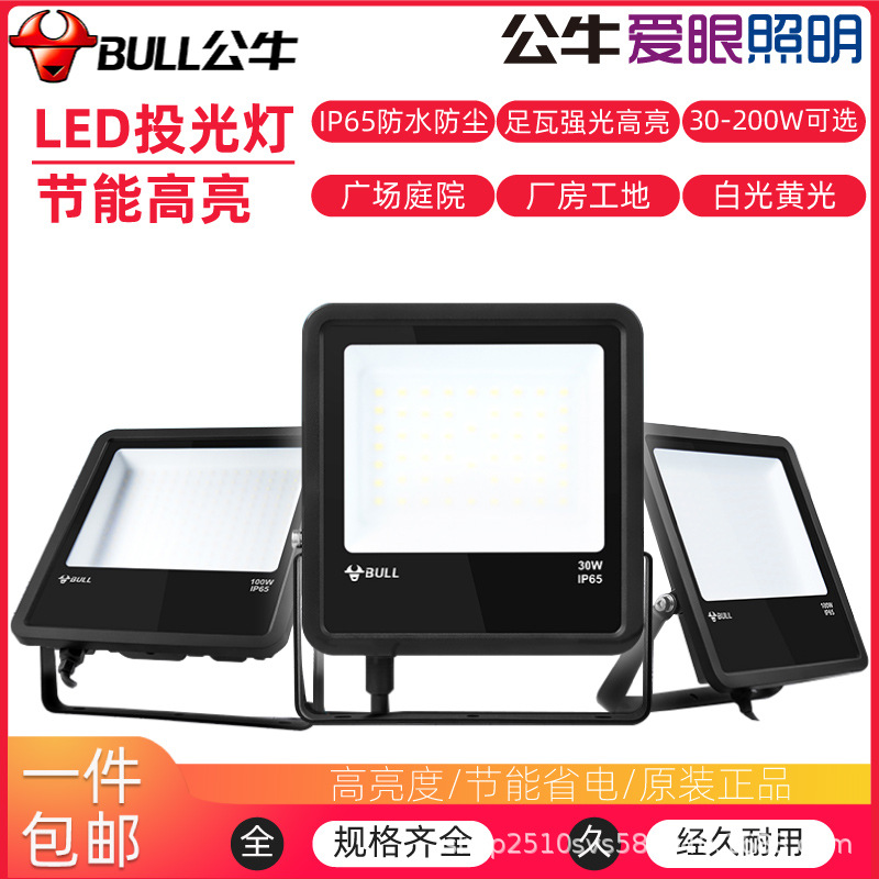 Outdoor Lighting Floodlight for Factory, Ultra-Bright Waterproof Led Floodlight