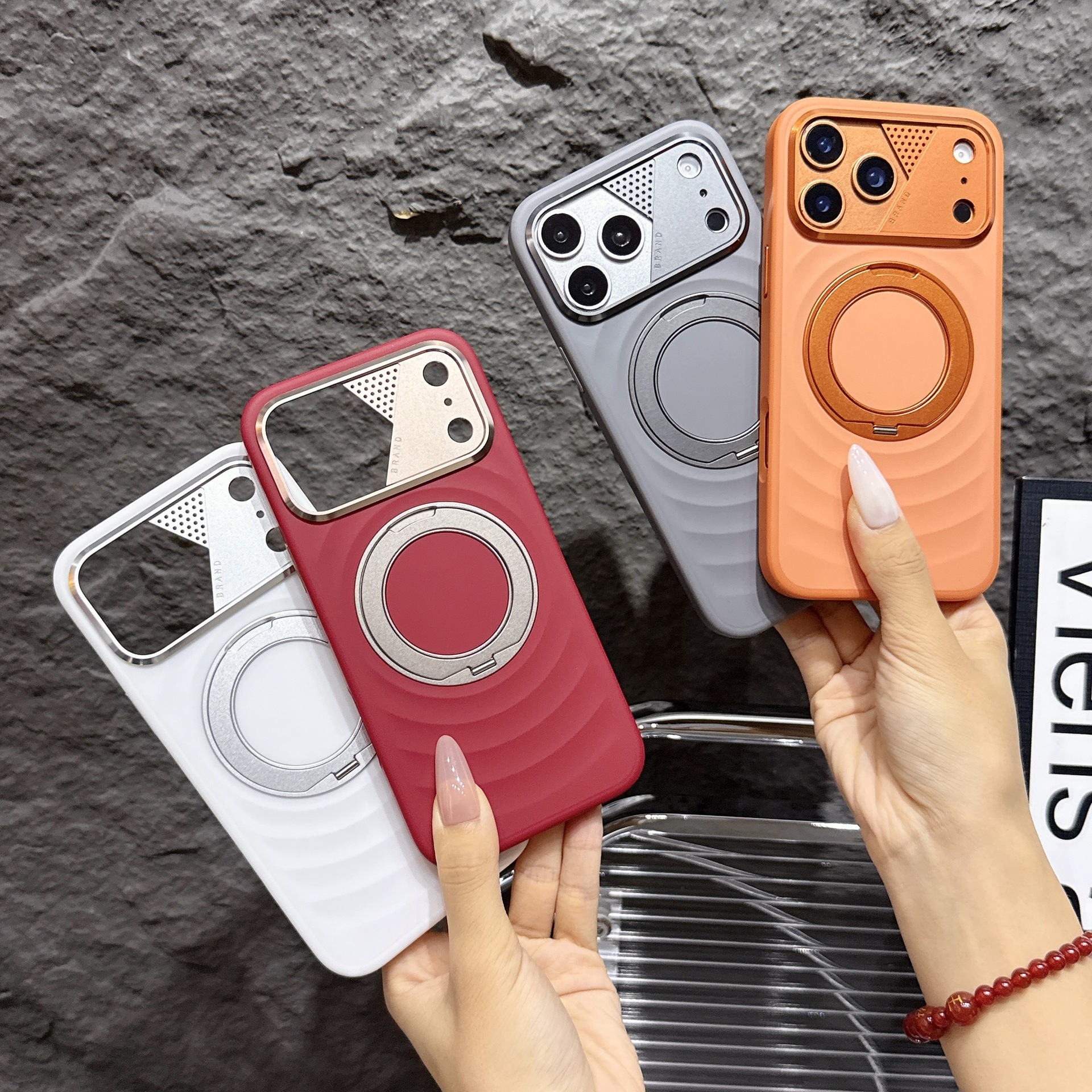 Magnetic Rotating Phone Case For Iphone Protective Cover_voghion.com