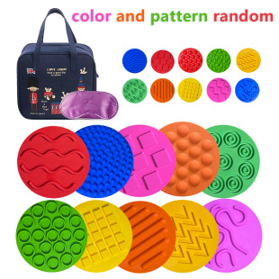 Kindergarten Early Childhood Toy Sensory Training Equipment Round Foot Massage Mat Sensory Tactile Game Mat