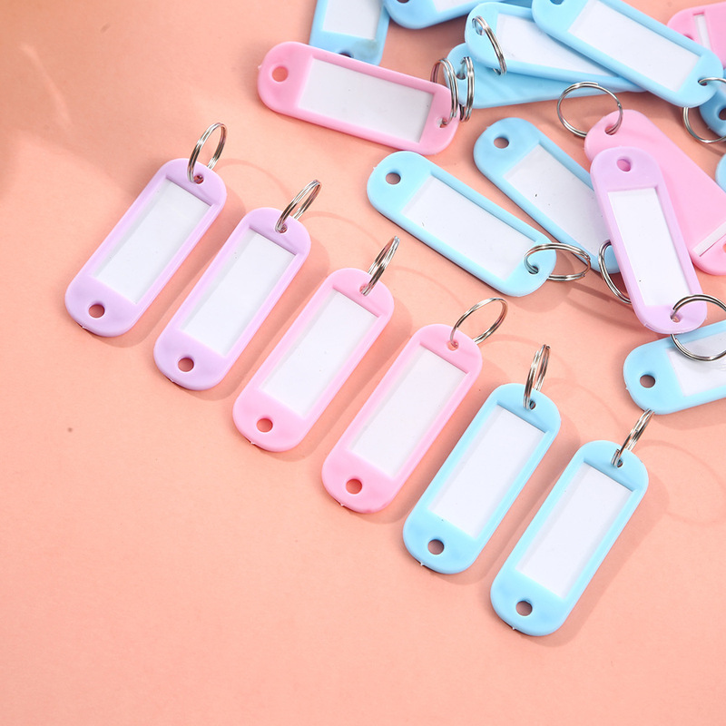 Key Plate Plastic Number Plate Markable Tag Tag Tag Hotel Hotel Label Classification Plate Lock Keyboard Keychain