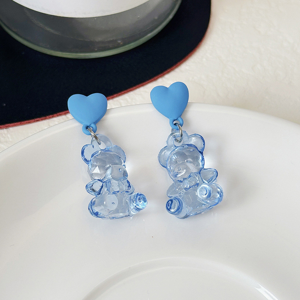 Aguja de plata de moda alta sensación de diamante de goteo de aceite pendientes nicho universal elegante pernos de orejas ligero lujoso temperamento simple orejas para mujeres