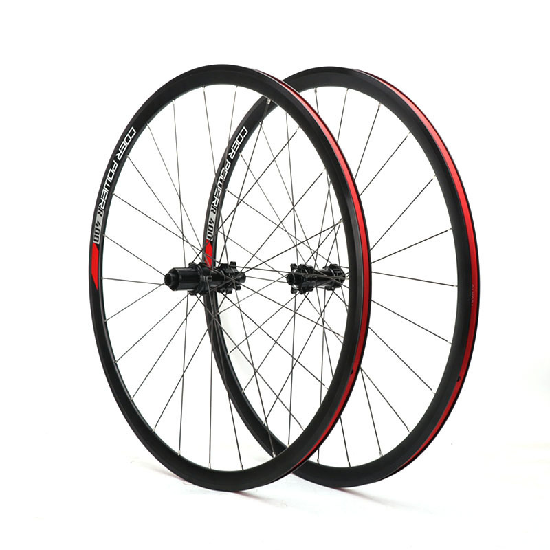 Road wheel set 700C straight pull six nail disc brake barrel shaft 4 Peilin 11 speed ring aluminum alloy bicycle hub