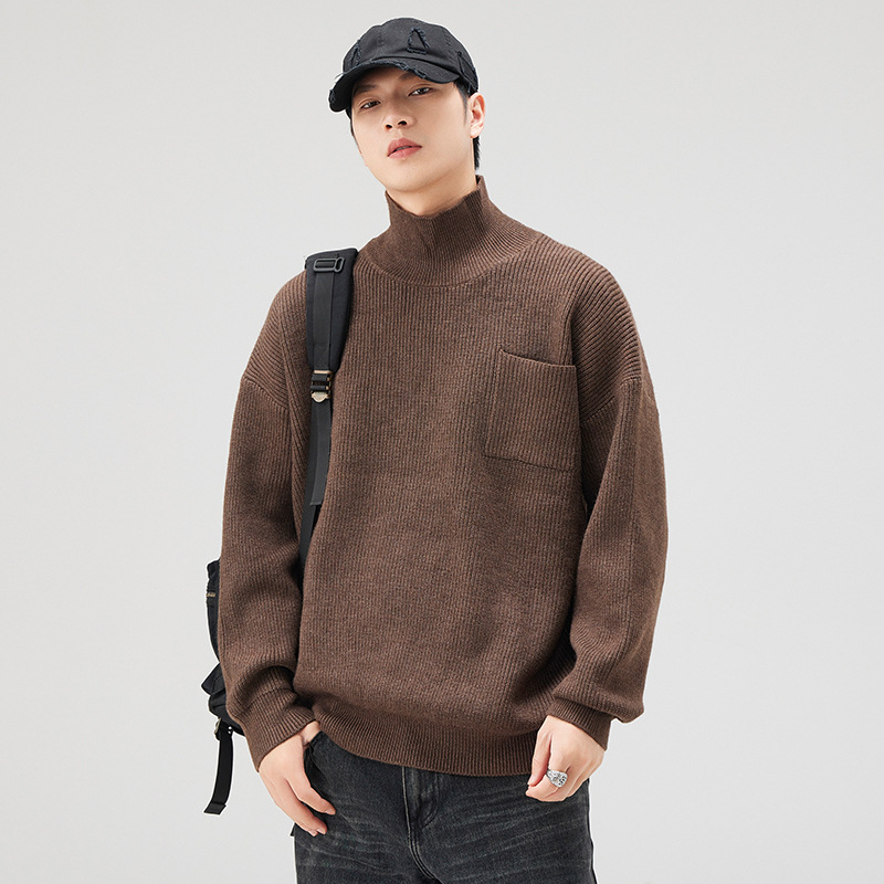 Knitted demi-season sweater