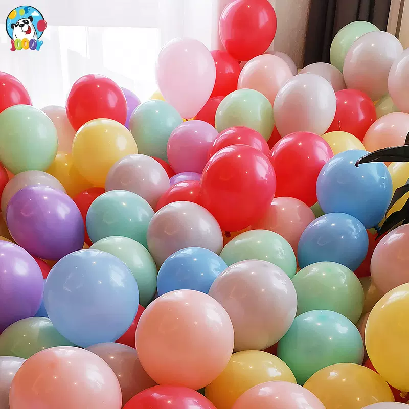 批发马卡龙糖果色乳胶气球5寸10寸12寸生日气球结婚派对乳胶气球